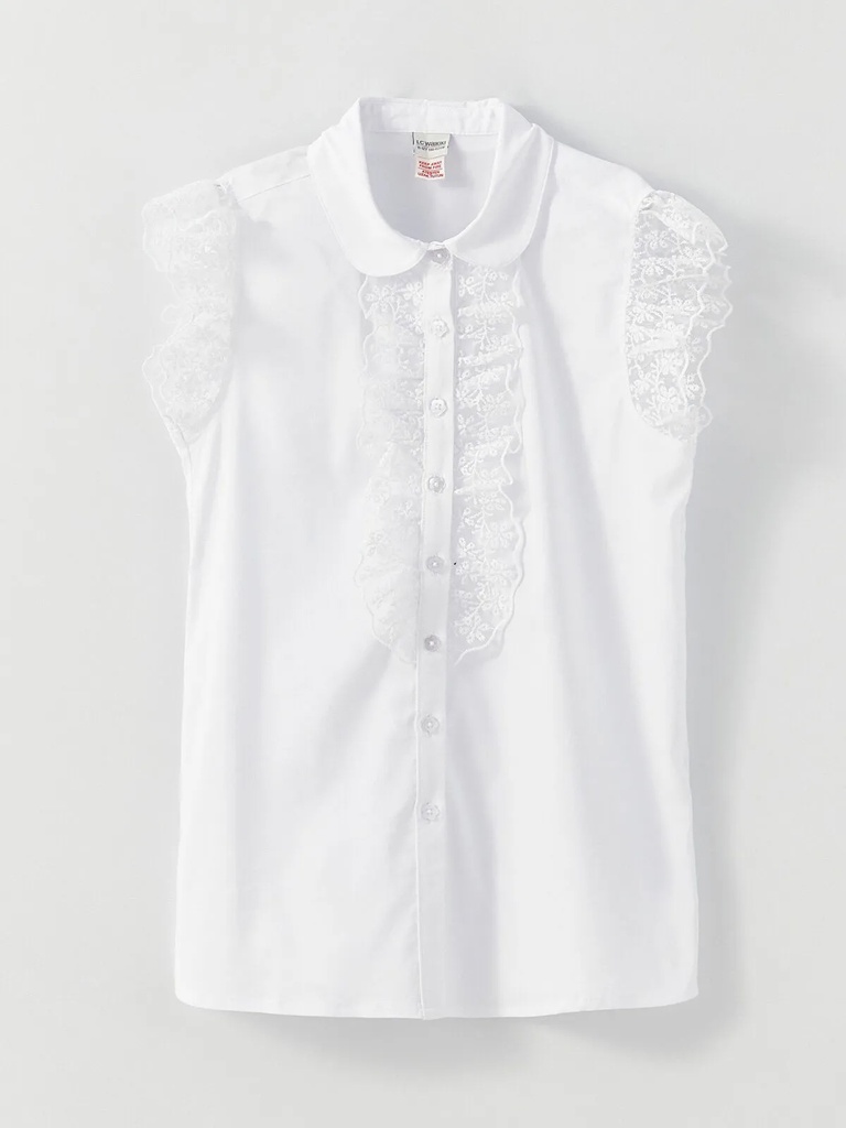 White Sleeveless Shirt