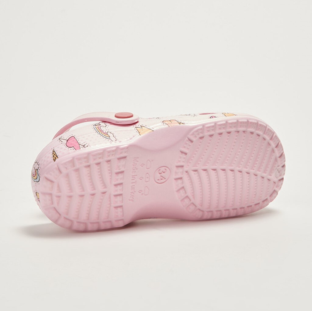 Pink printed Sandals