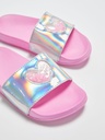 Pink Single Band Heart slippers