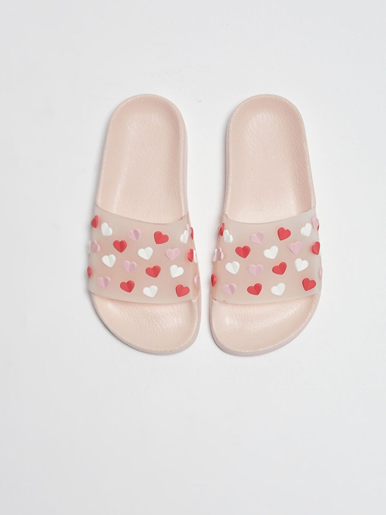 Hearts Single Band Slippers