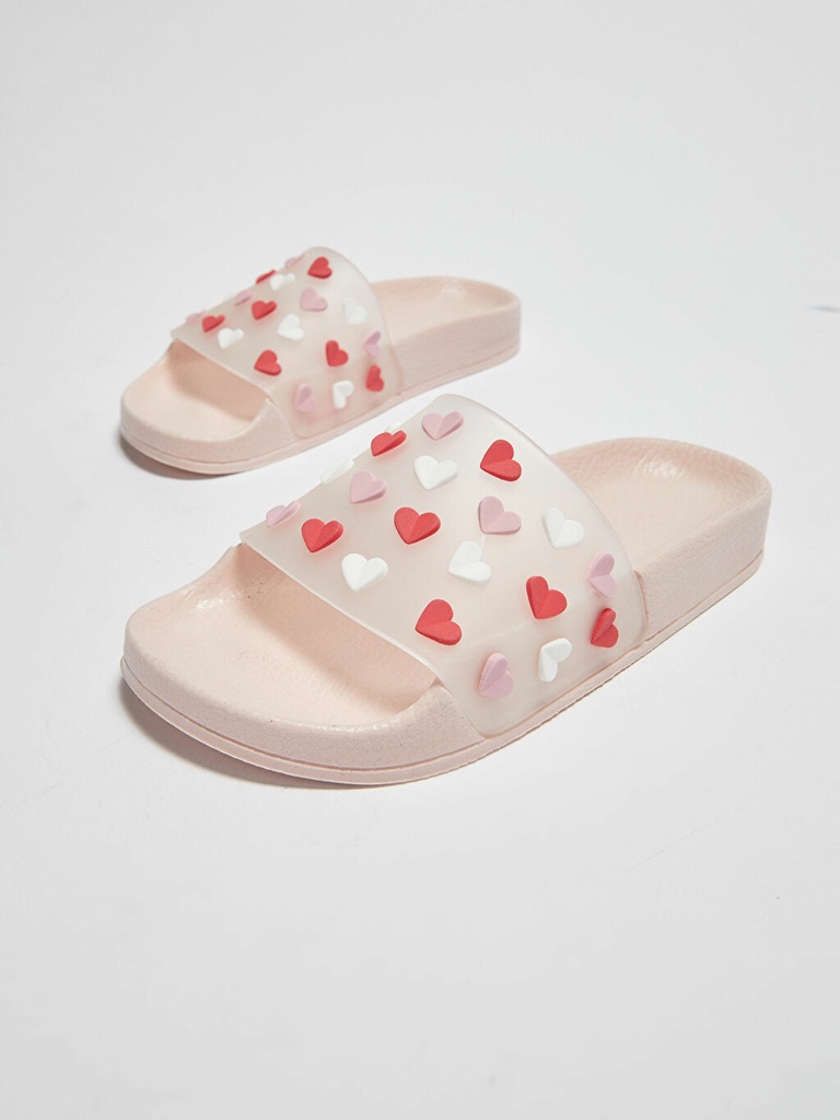 Hearts Single Band Slippers