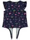 Butterflies Navy Blue Top