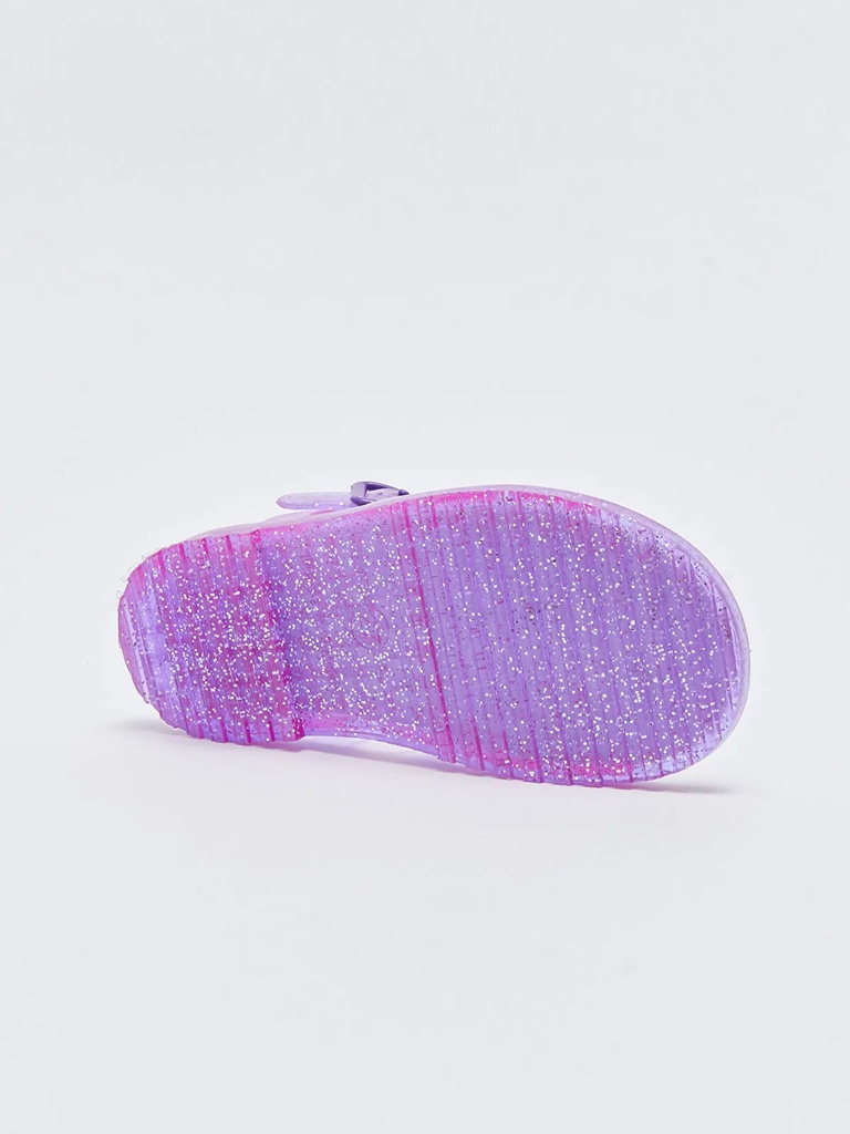 Purple Glittery Girl Sandals