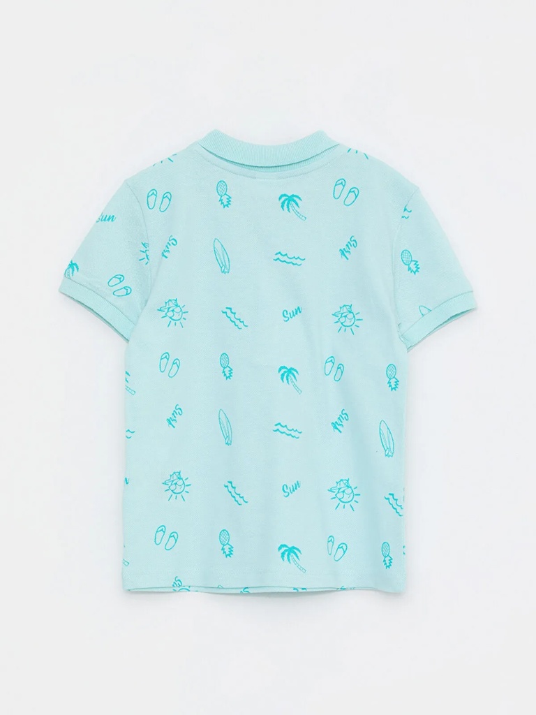 Aqua Polo Neck t-shirt