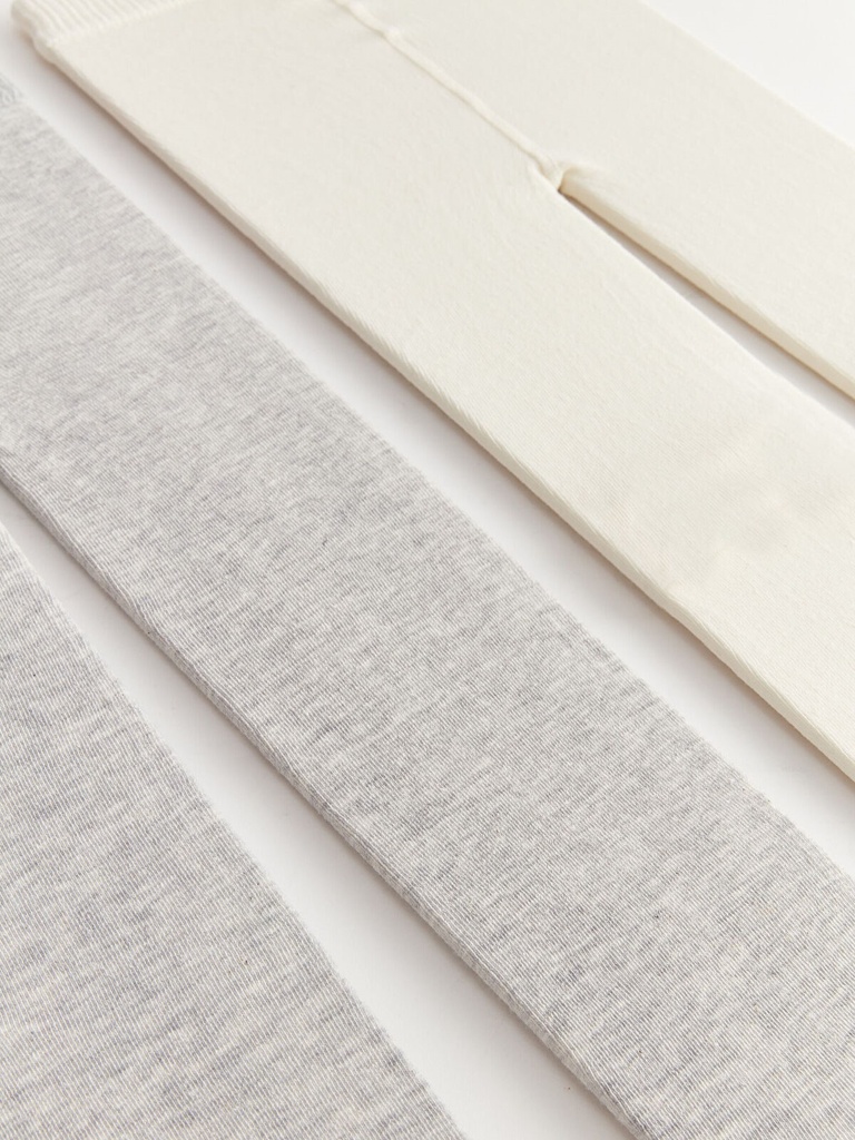 3-Pack Navy Blue, Off-white and Grey Tights