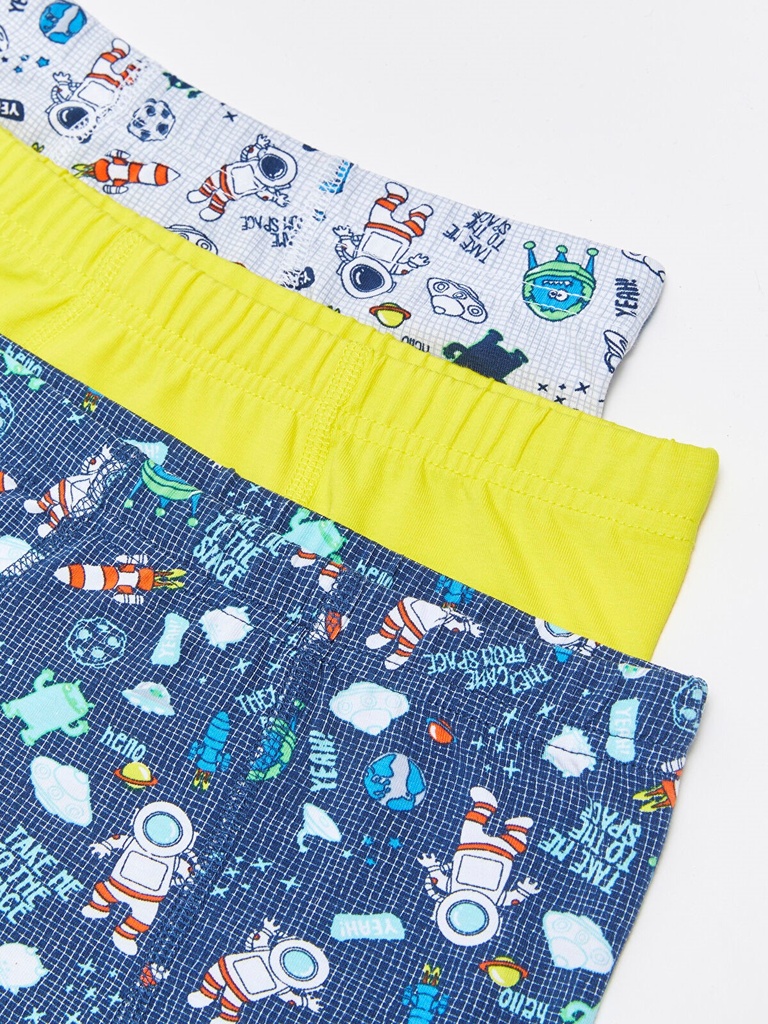 3-Pack Astronaut Cotton Boxer