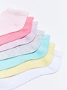 7-Pack Girl Basic Booties Socks