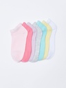 7-Pack Girl Basic Booties Socks