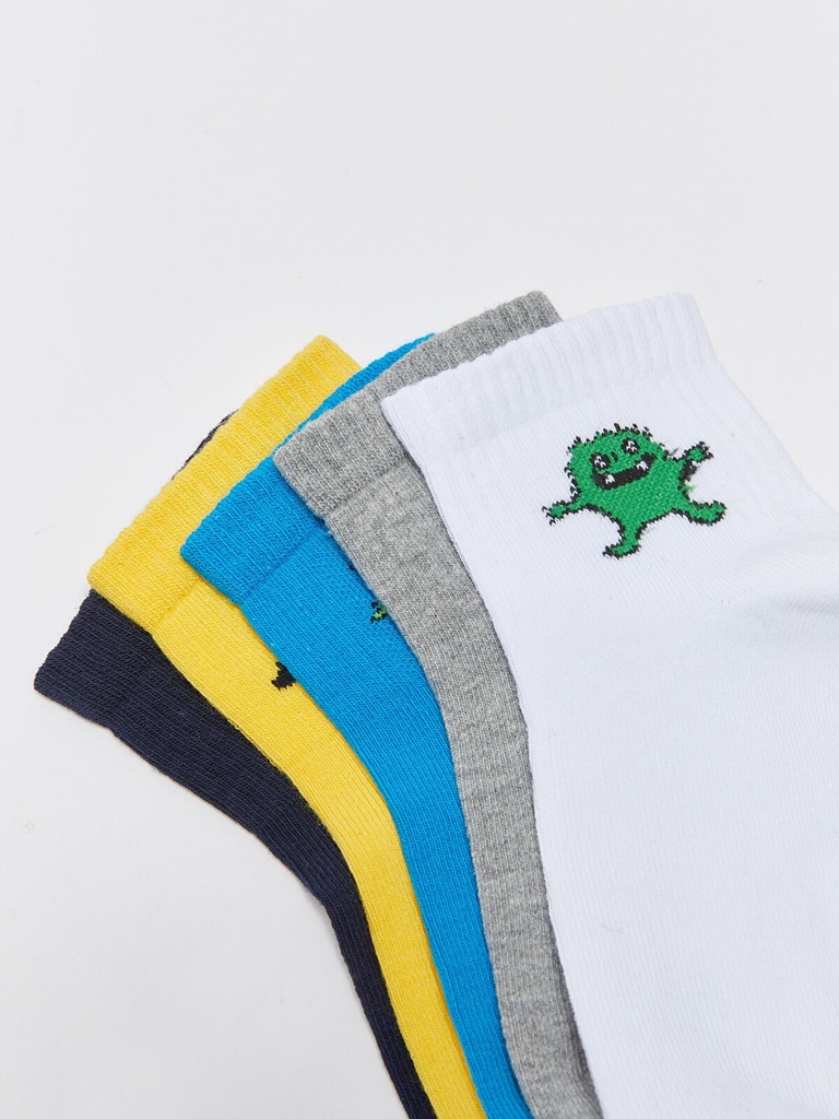 5-Pack Boy Patterned Socks