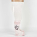 3-Pack of Dotted Cotton Tights (Grey- Red- Light Pink)
