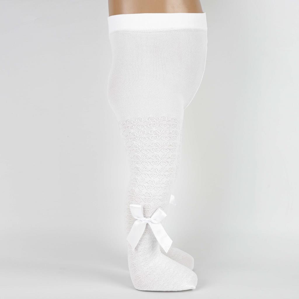 3-Pack of Dotted Cotton Tights (Grey- Red- Light Pink)