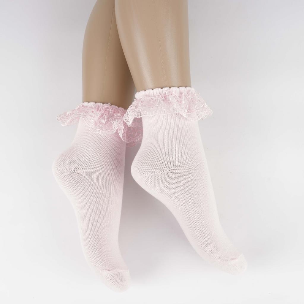 5-Pack Girl Basic Booties Socks