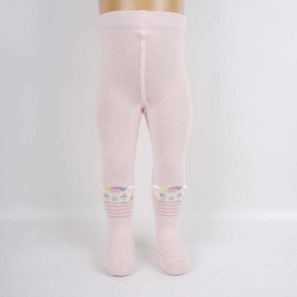 3-Pack of Dotted Cotton Tights (Grey- Red- Light Pink)