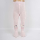 3-Pack of Dotted Cotton Tights (Grey- Red- Light Pink)
