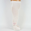 3-Pack of Dotted Cotton Tights (Grey- Red- Light Pink)