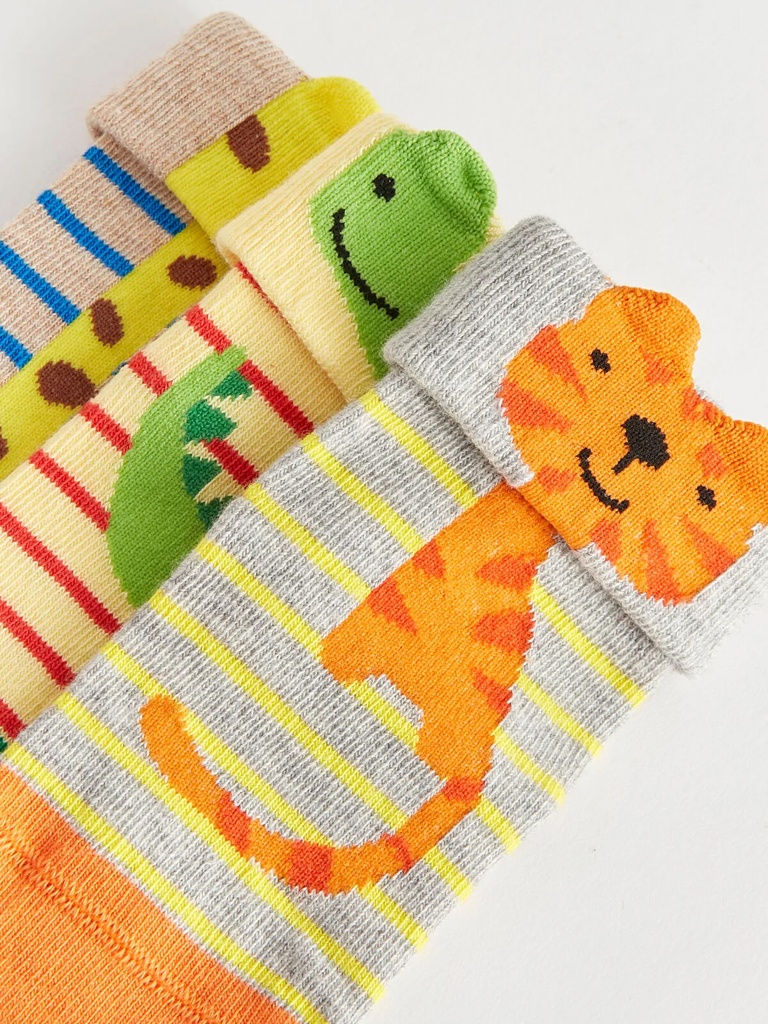 Pack of 3 pairs of socks- Animals Theme