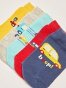 Pack of 5 pairs of socks- Cars Theme