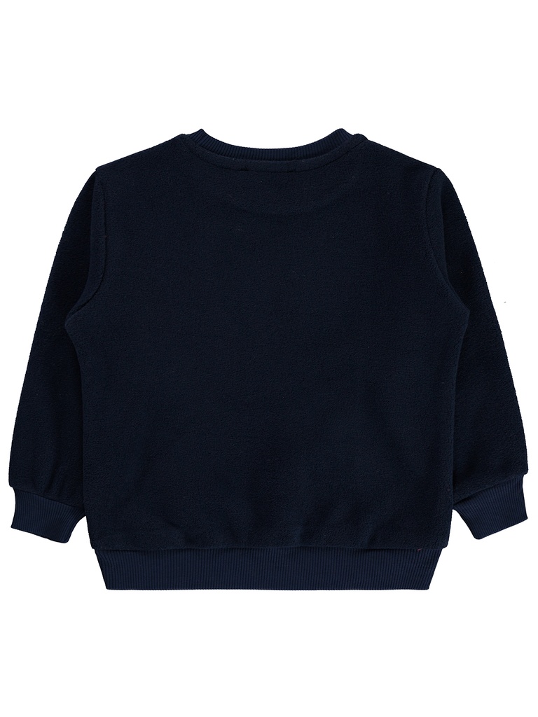 Navy Blue Fleece Sweatshirt