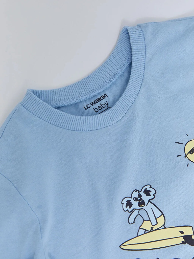 Blue monkey T-shirt