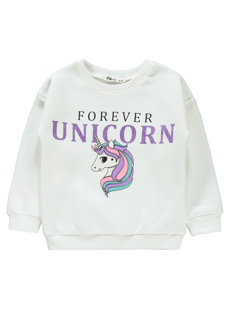 White Unicorn - Fleece inside Tracksuit