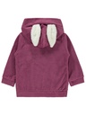 Polar Fleece Plum Color Hoodie