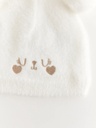 White Fluffy Winter Hat