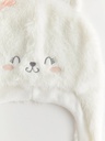 White Fluffy Winter Hat