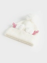 Deer White Winter Hat