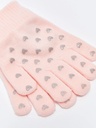 Pack of 2 Knit Gloves- Pink & Grey