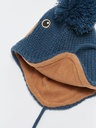 Navy Blue Bear Winter Hat