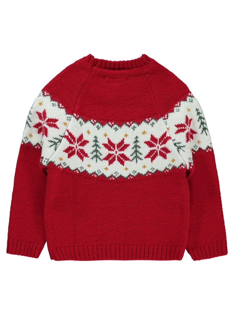 Red Patterned knitwear Sweater