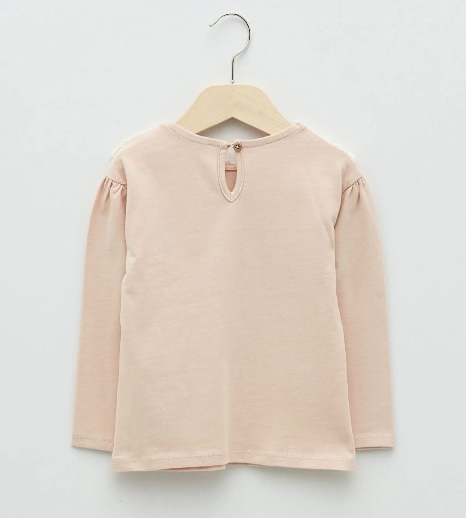 Powder Pink Long sleeve T-shirt