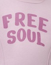 Fleece Inside- Free Soul Printed Girl's Two-Piece Set (3-6 Years)