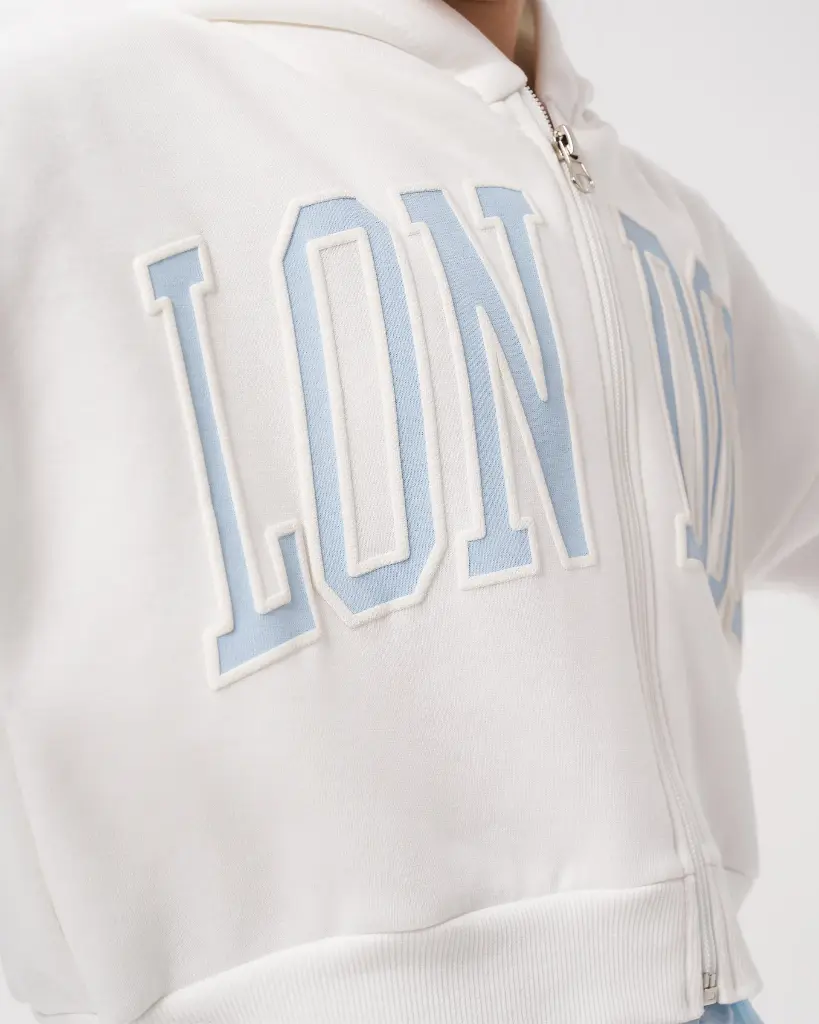 London Zippered Sweat Wide Leg Girl Oversize Tracksuit (7-10 Years)