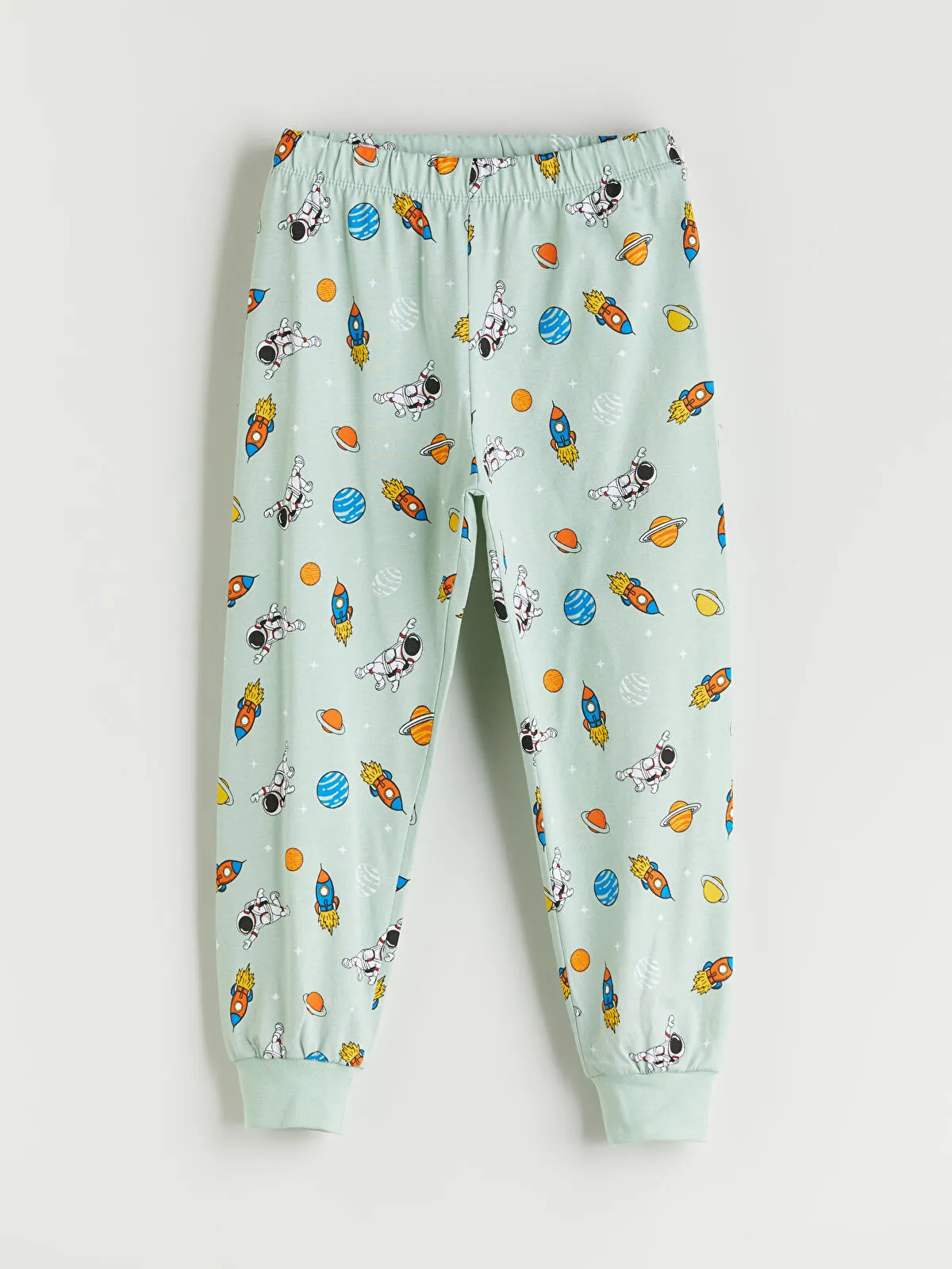 Kids Green Printed Boys' Pajama Set
