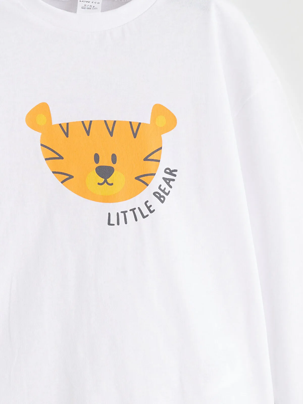 White Crew Neck Boys' long sleeve T-Shirt