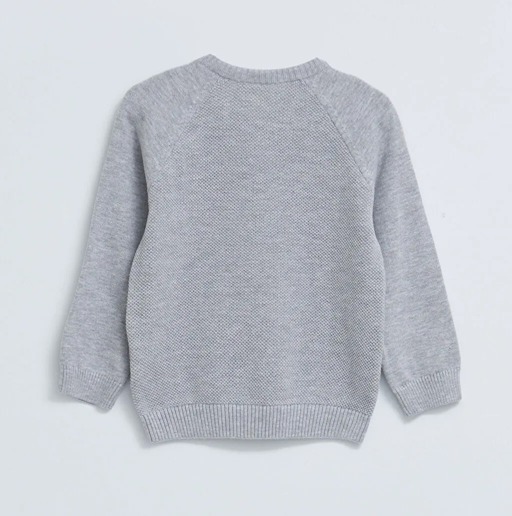 Grey Knitwear Sweater