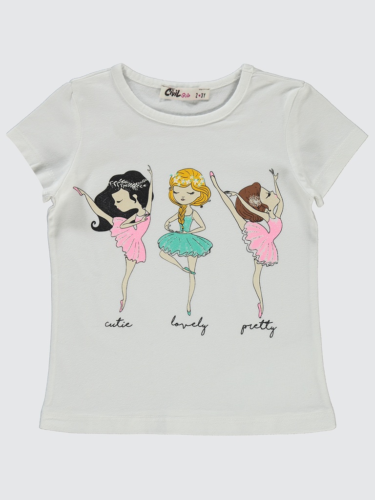 Seashell Print T-shirt- black (copy)