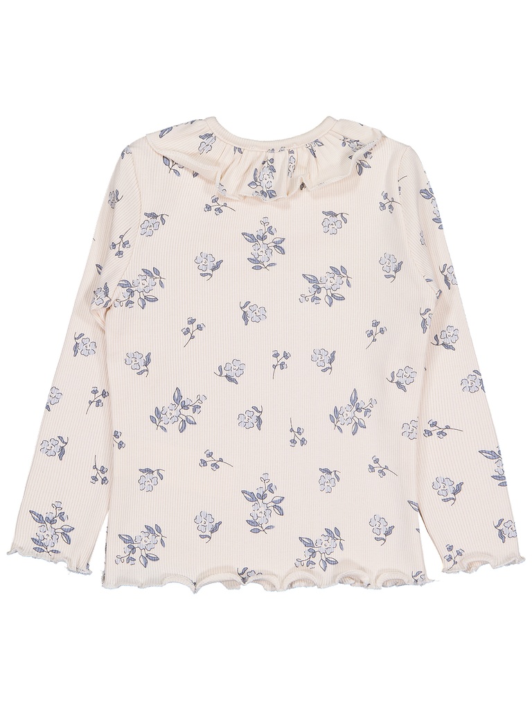 Girl long sleeve T-shirt- Ivory