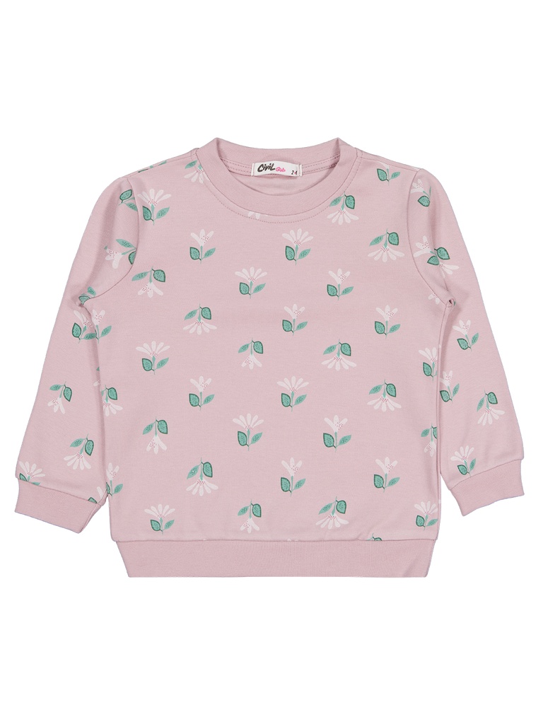 Flowers Powder Sweatshirt ( 2-5Y)