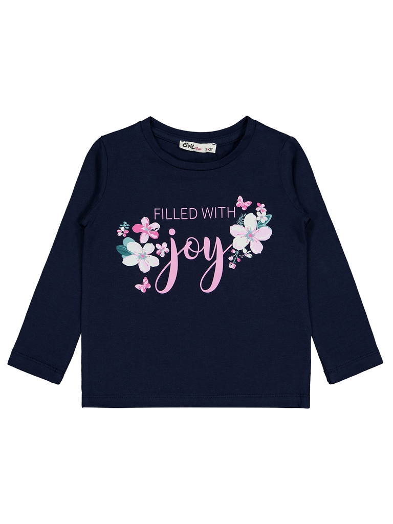 Navy Blue Long Sleeve T-shirt (2-5Y)