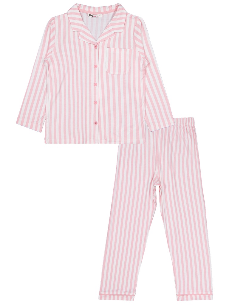 Pink Long Sleeve Pajama (6-10Y)
