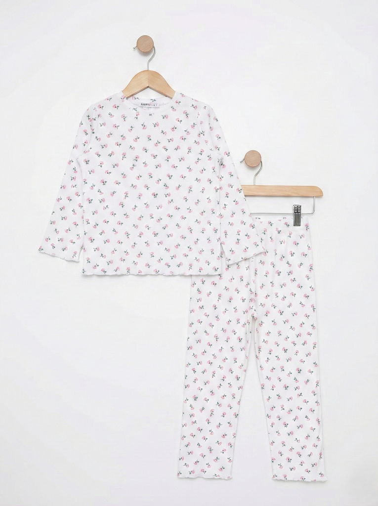 Floral White Pajama (10-14Y)