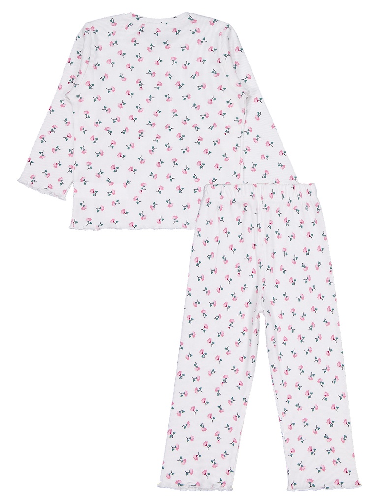 Floral White Pajama (10-14Y)