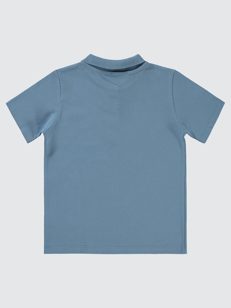 Blue Basic Polo T-shirt (6-9Y)