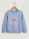  Bow Blue sweatshirt (2-5Y)