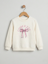 Bow White sweatshirt (2-5Y)