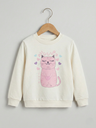 Cat White sweatshirt (2-5Y)