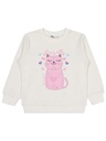 Cat White sweatshirt (2-5Y)