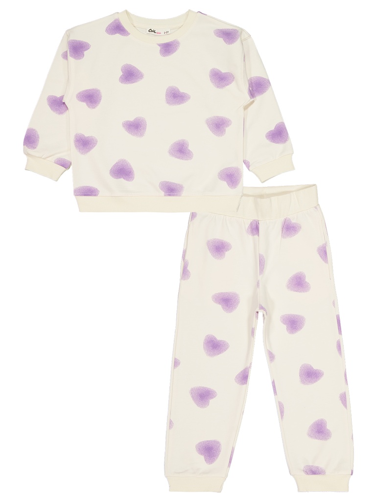 Purple Hearts Tracksuit (2-5Y)
